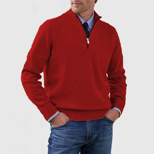 Howard™ | Raffinierter Pullover mit halbem Reißverschluss