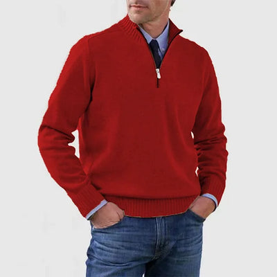 Howard™ | Raffinierter Pullover mit halbem Reißverschluss