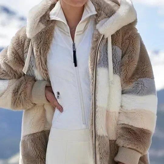 Isabella™ Damen Winterjacke mit Kapuze und Reißverschluss