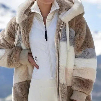 Isabella™ Damen Winterjacke mit Kapuze und Reißverschluss