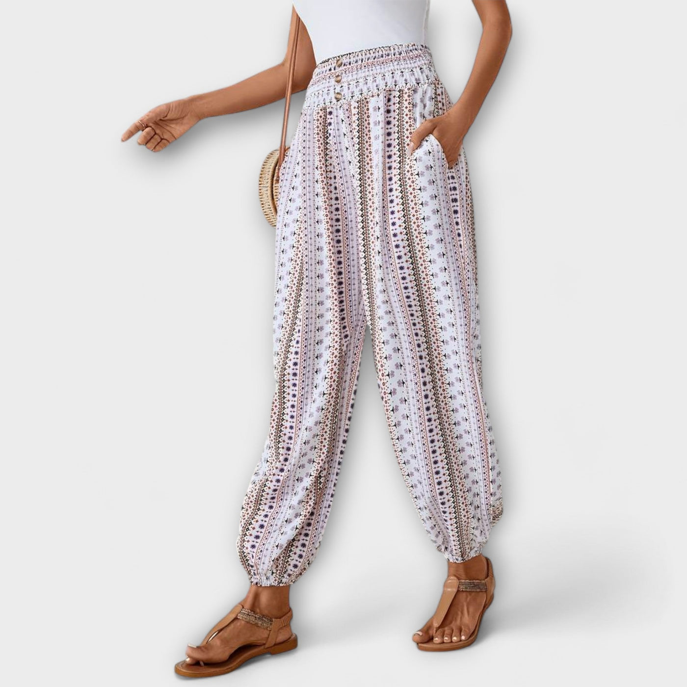 Scarlett - Strumpfhose mit ethnischem Design