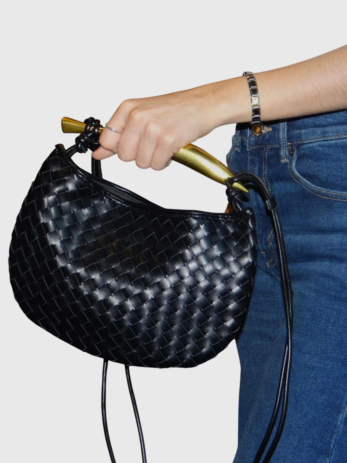 Bianca | Strukturierte Luxe Geflochtene Tasche