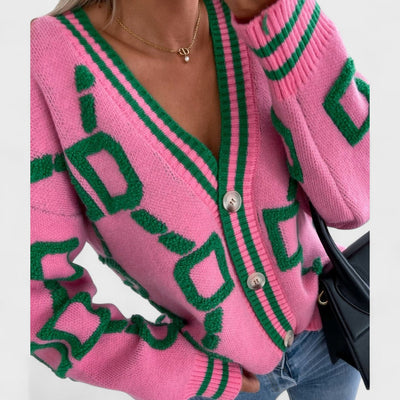 Bombay - Farbblock-Cardigan