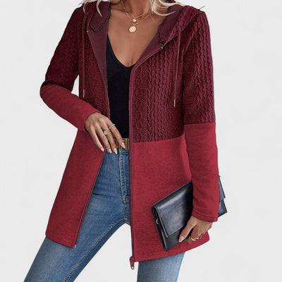 Valentino - Eleganter grauer Cardigan mit Kapuze für Damen