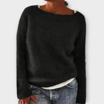 Regine – Pullover aus einfarbigem Strick