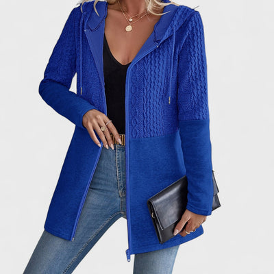 Valentino - Eleganter grauer Cardigan mit Kapuze für Damen