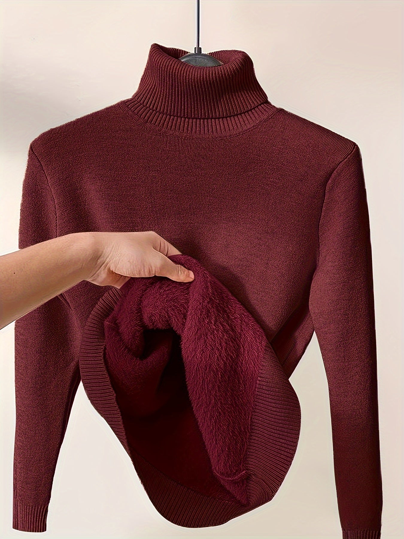 Zoe - Eleganter Pullover mit Hohem Kragen