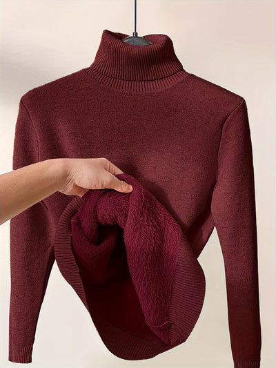 Zoe - Eleganter Pullover mit Hohem Kragen