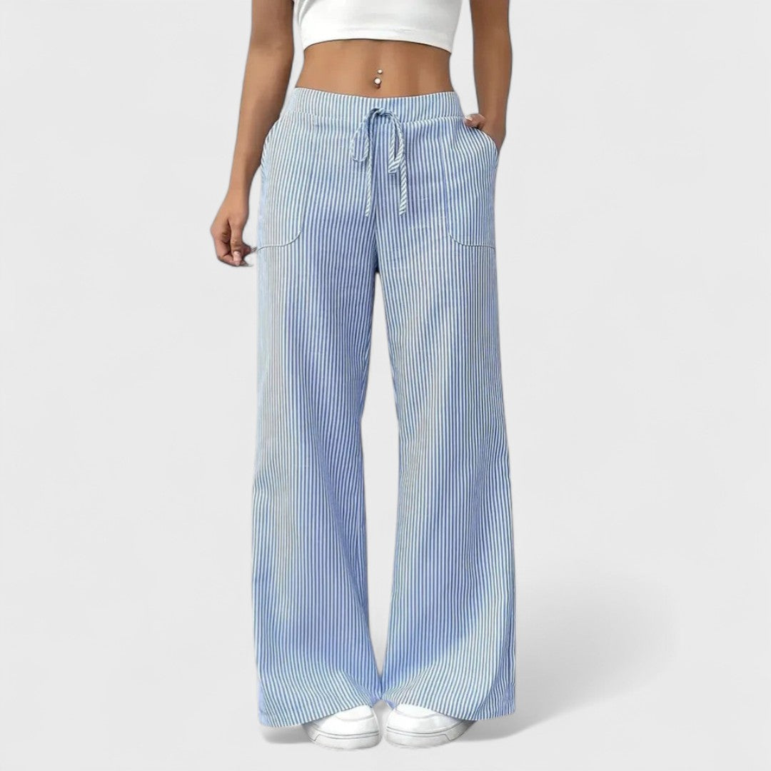 Dominique - Bequeme, weite Hosen mit eleganten Details