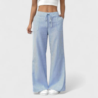 Dominique - Bequeme, weite Hosen mit eleganten Details