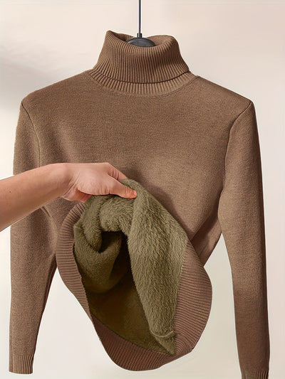 Zoe - Eleganter Pullover mit Hohem Kragen