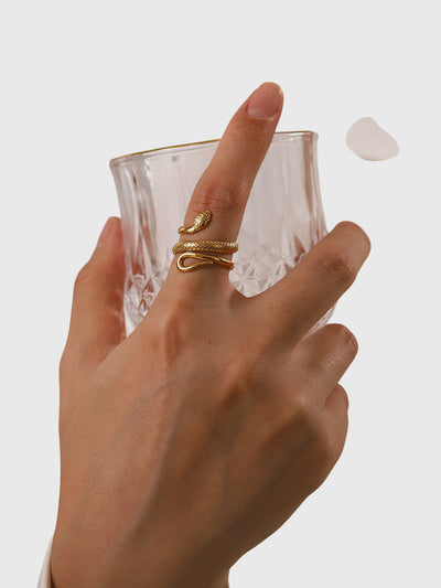 Aubrey | Verstellbarer Ring in Schlangenform
