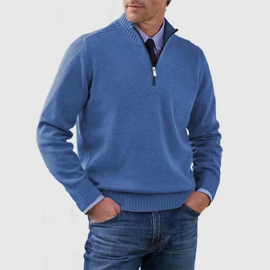Howard™ | Raffinierter Pullover mit halbem Reißverschluss