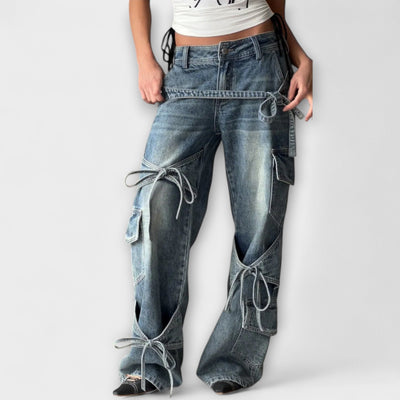 Paloma - Jeans in Denim Utility mit Knotendetail