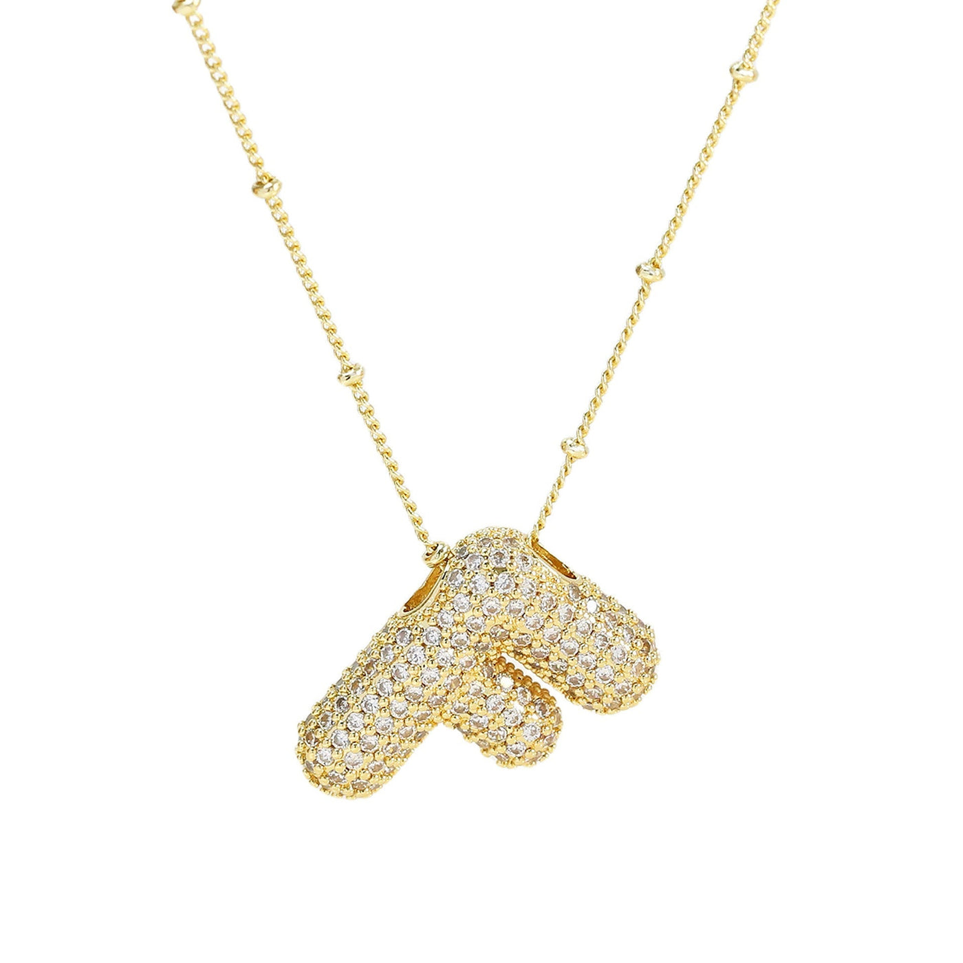 Savannah | Halskette mit Buchstaben in Diamantblase
