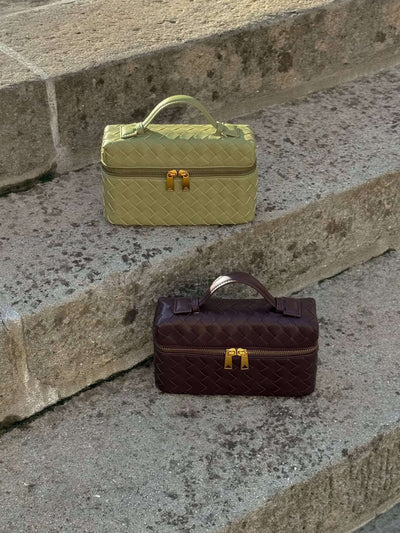 Juliette | Strukturierte Glänzende Woven Tasche