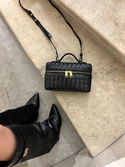 Juliette | Strukturierte Glänzende Woven Tasche