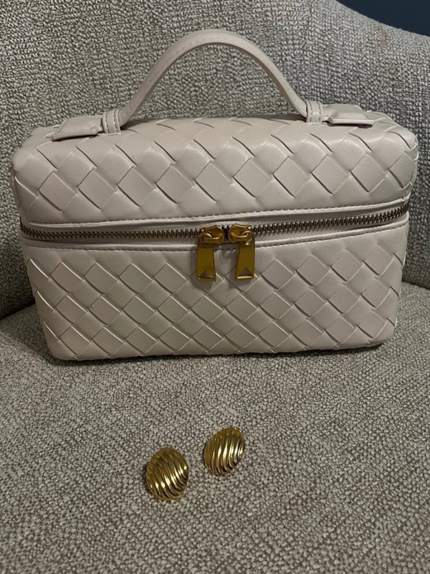Juliette | Strukturierte Glänzende Woven Tasche