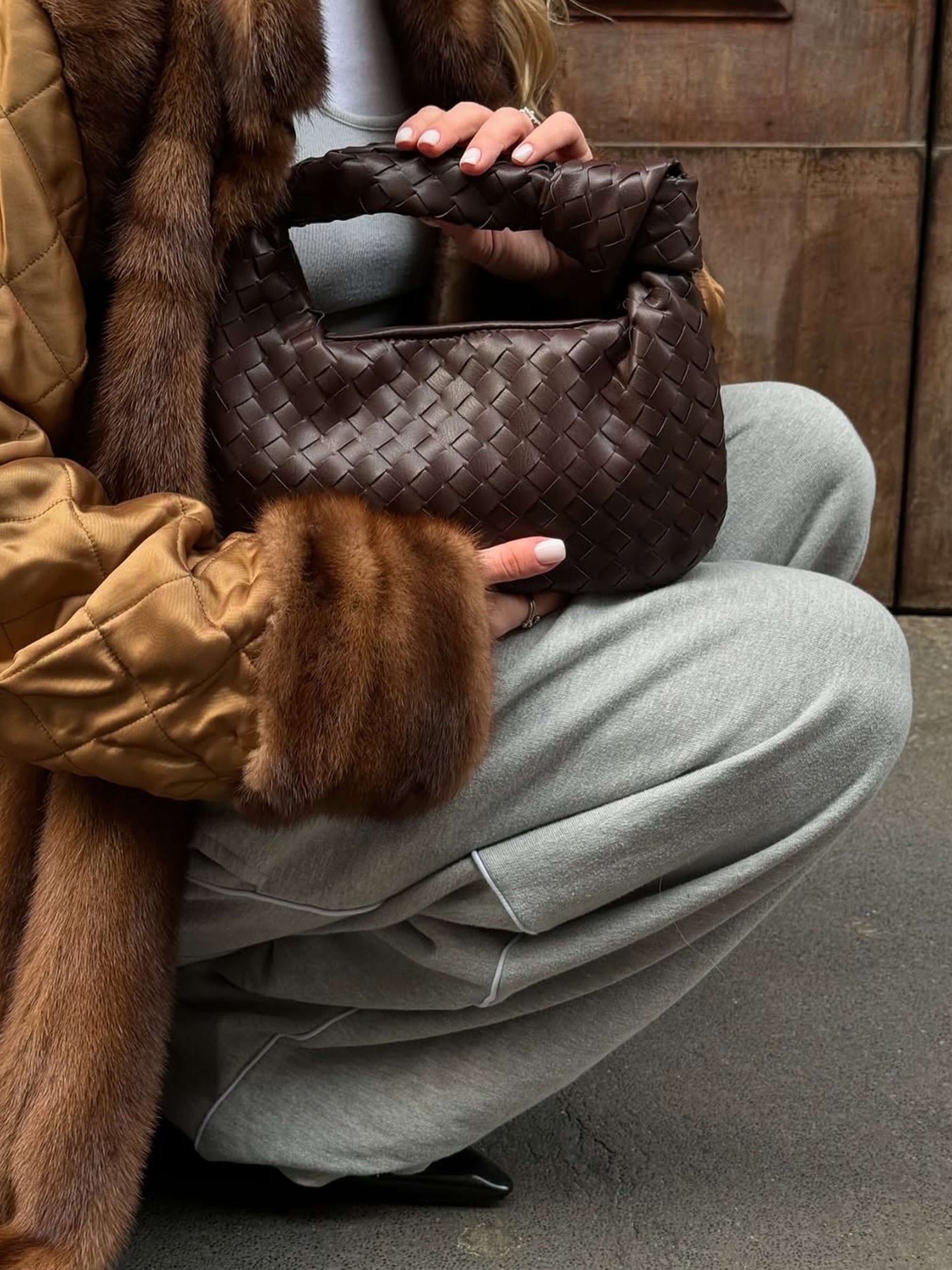 Sienna | Kleine Tasche mit Geflochtenem Griff