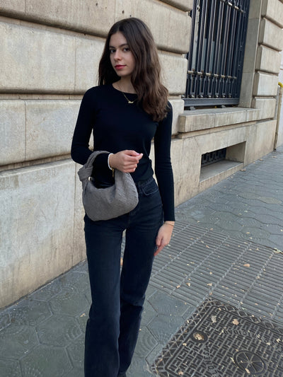 Renee | Mini-Tasche aus weichem, geflochtenem Wildleder