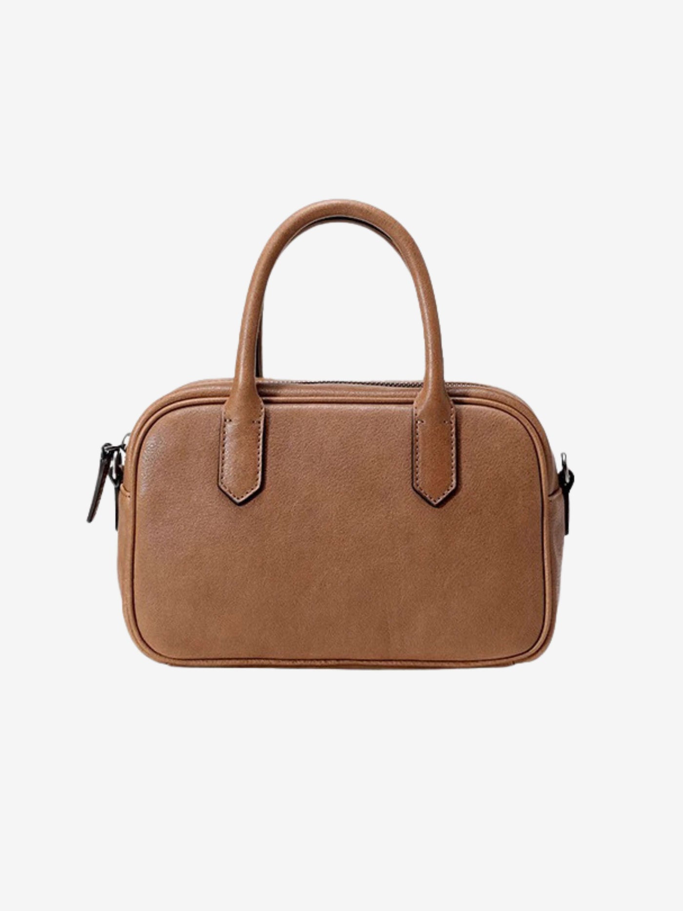 Eliza | Quadratische Tasche mit glänzendem Reißverschluss