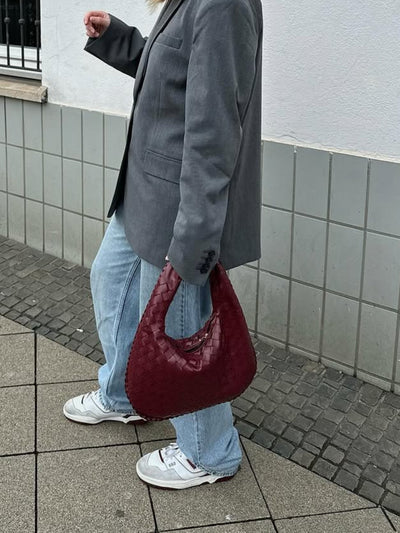 Elisha | Weiche, Geflochtene Schultertasche für Jeden Tag