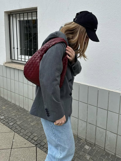 Elisha | Weiche, Geflochtene Schultertasche für Jeden Tag