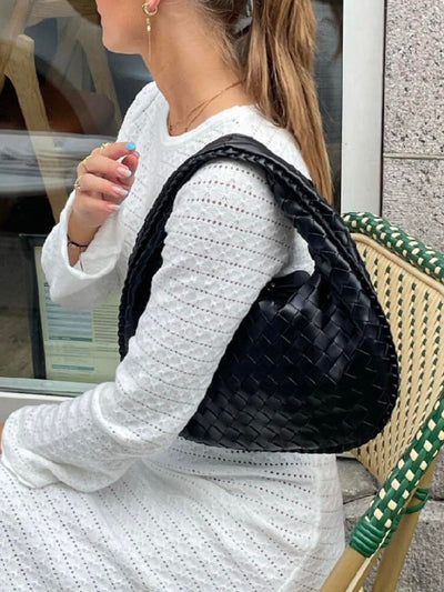 Elisha | Weiche, Geflochtene Schultertasche für Jeden Tag