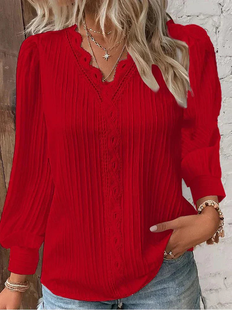 Alison – Streifenpullover mit Kragen
