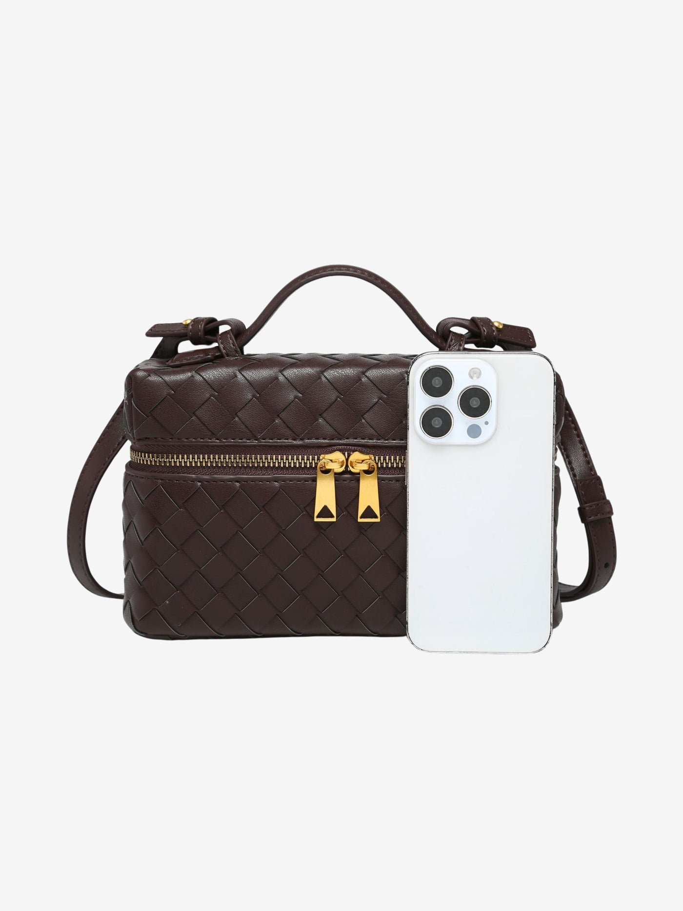 Juliette | Strukturierte Glänzende Woven Tasche