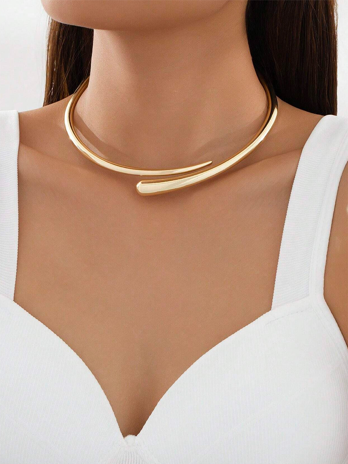 Himmel | Offene Tropfen-Choker-Halskette