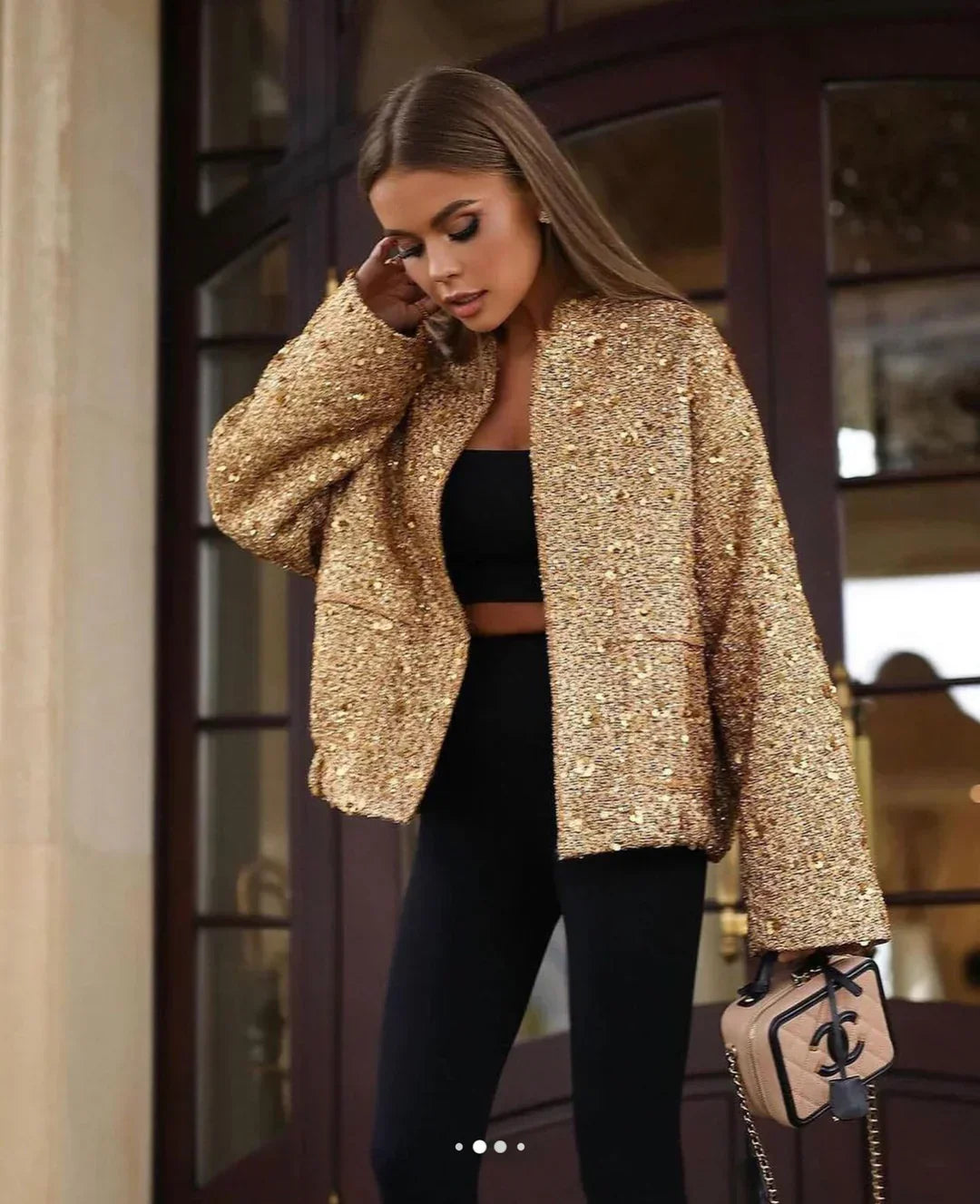 Glitzernde Lumina-Jacke