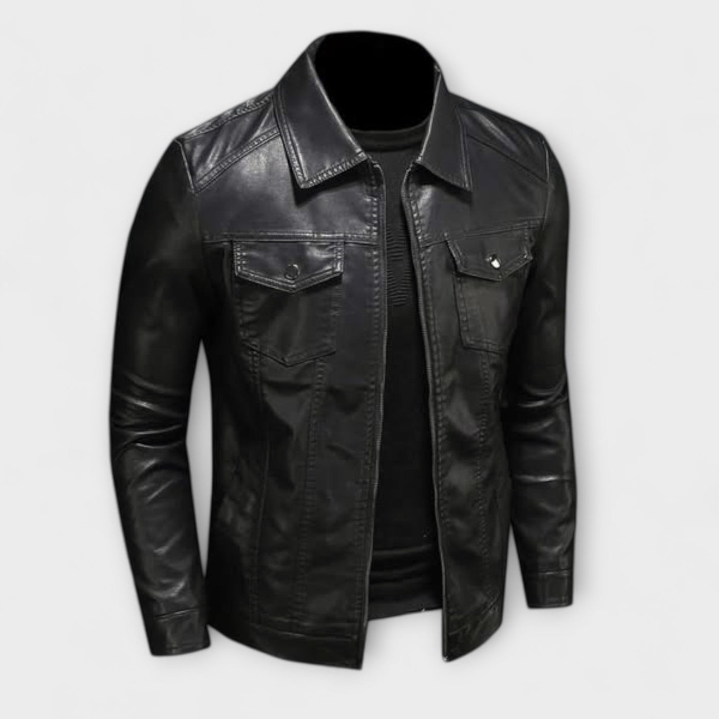 Handgefertigte Lederjacke