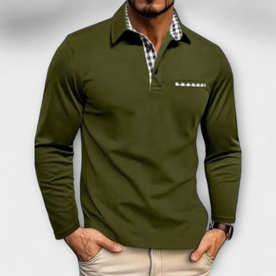 Premium Langarm-Polo