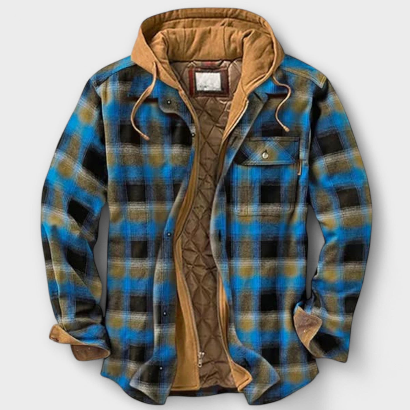 Karierte Jacke