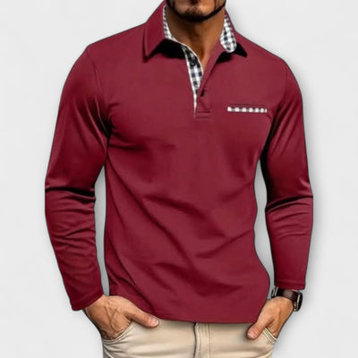 Premium Langarm-Polo