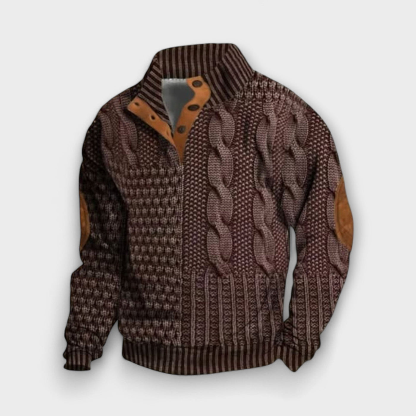 Retro Bedruckter Pullover