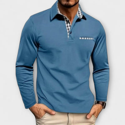 Premium Langarm-Polo