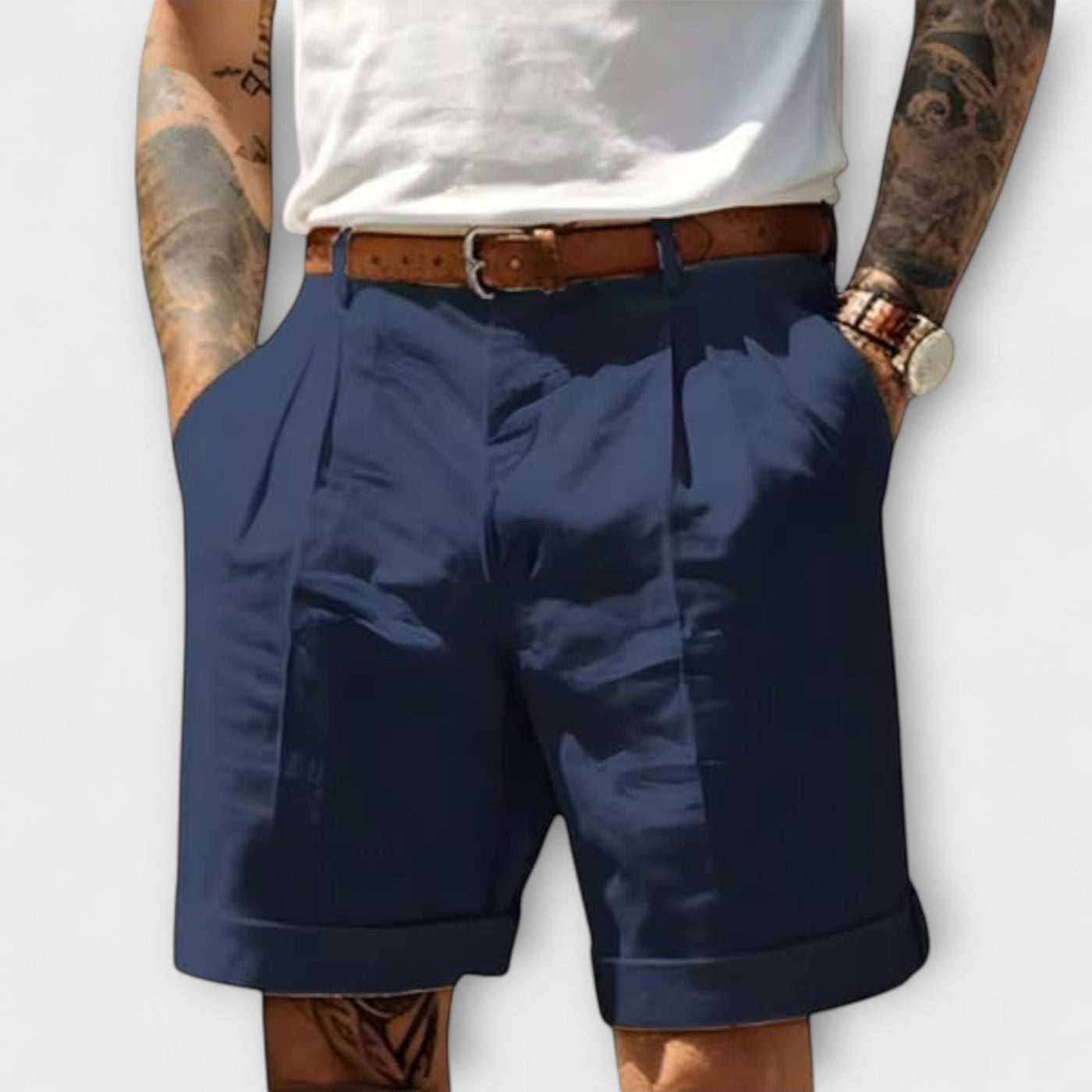 Elegante Baumwoll-Bermuda-Shorts