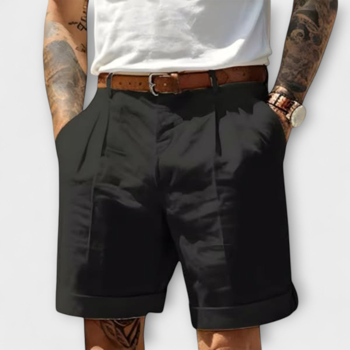 Elegante Baumwoll-Bermuda-Shorts