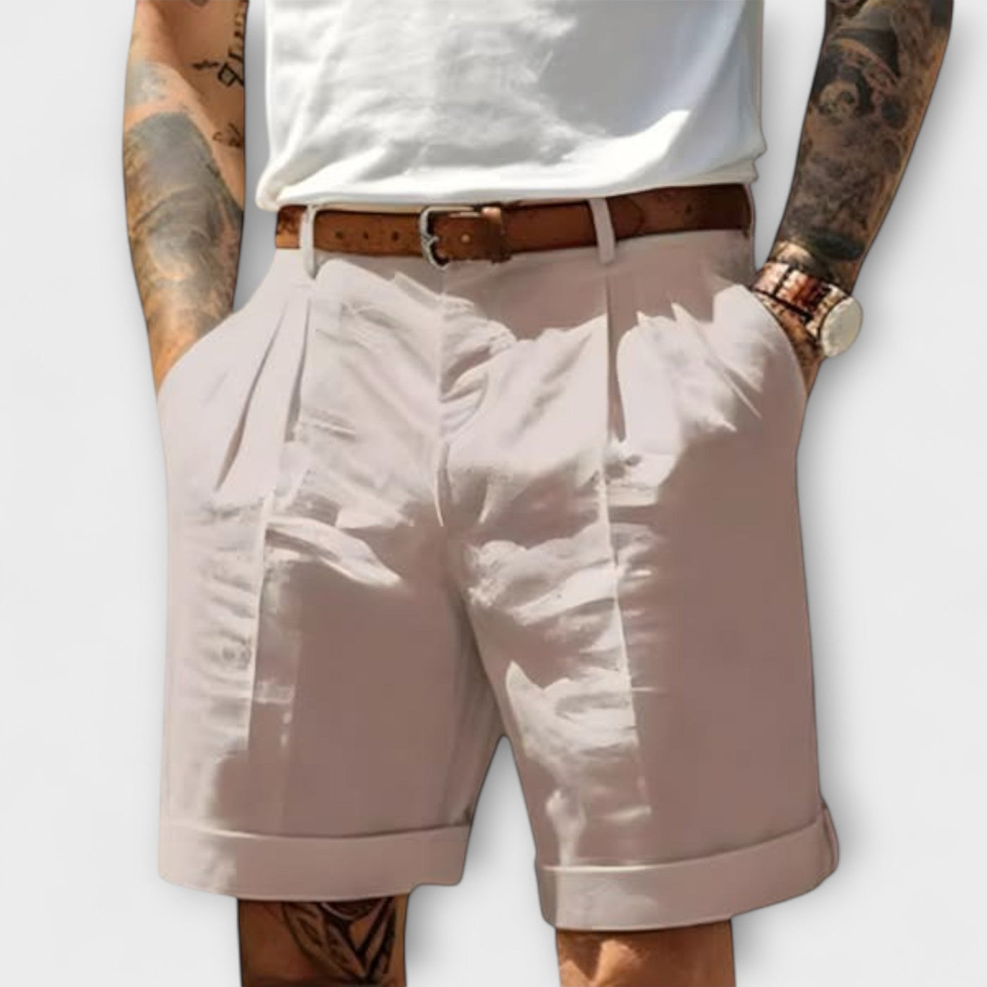 Elegante Baumwoll-Bermuda-Shorts