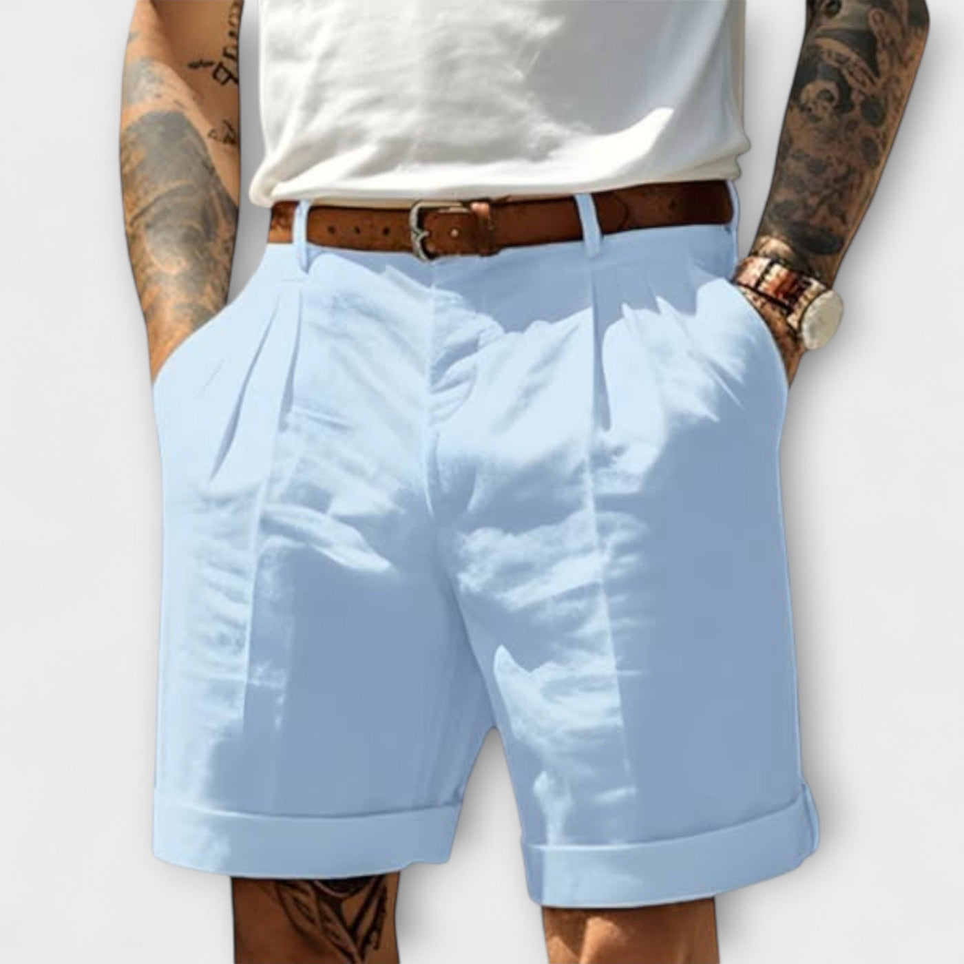 Elegante Baumwoll-Bermuda-Shorts