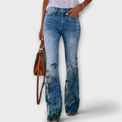 Fred - Röhrenhose mit Blumen