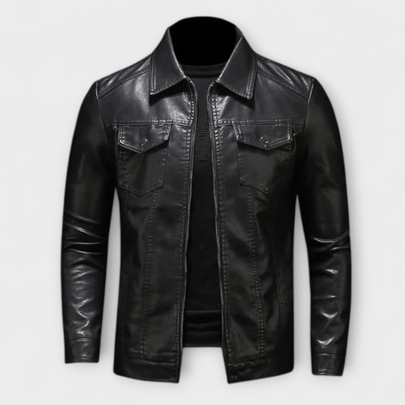 Handgefertigte Lederjacke