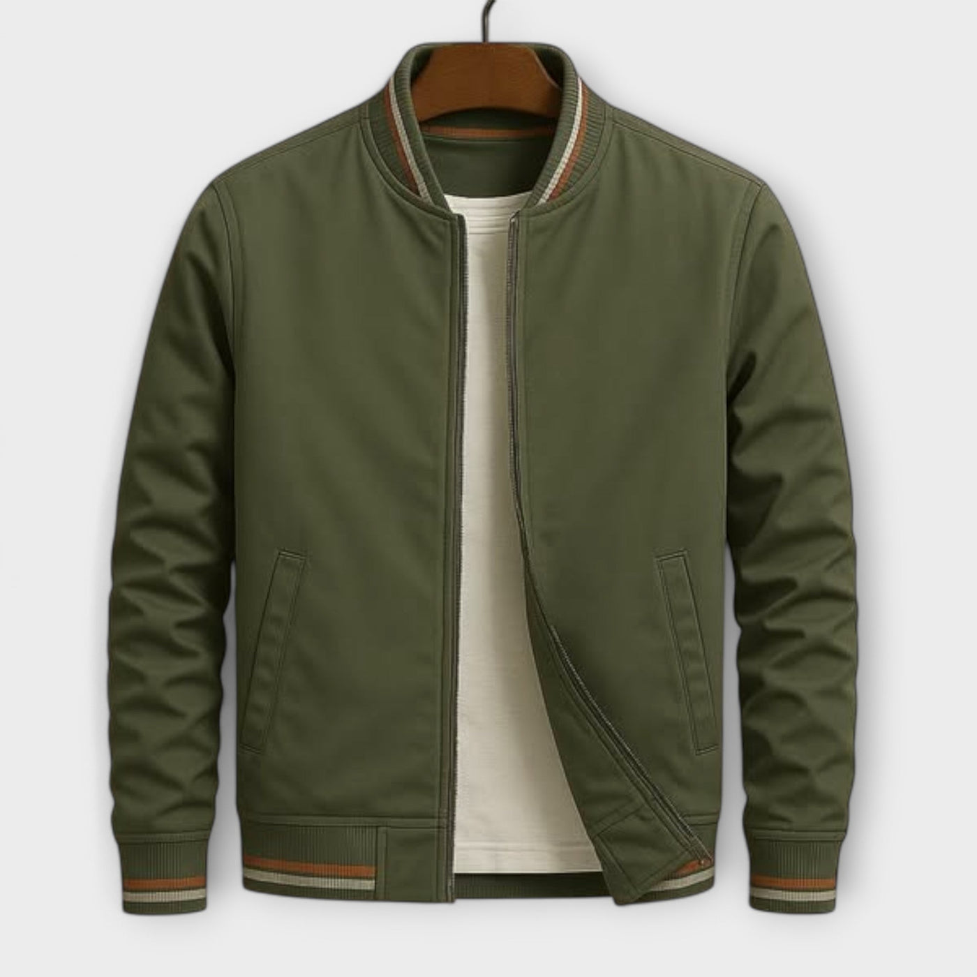 Bomberjacke mit Streifen