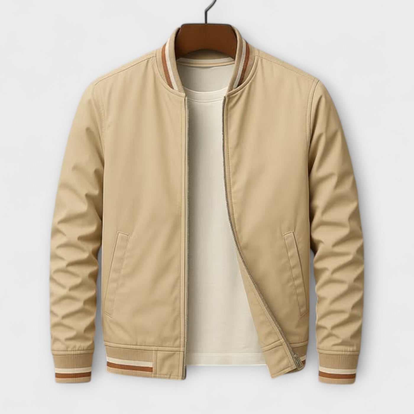Bomberjacke mit Streifen