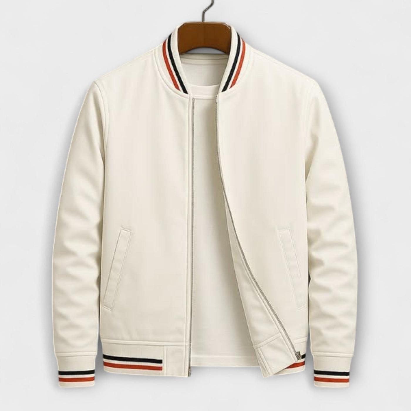 Bomberjacke mit Streifen