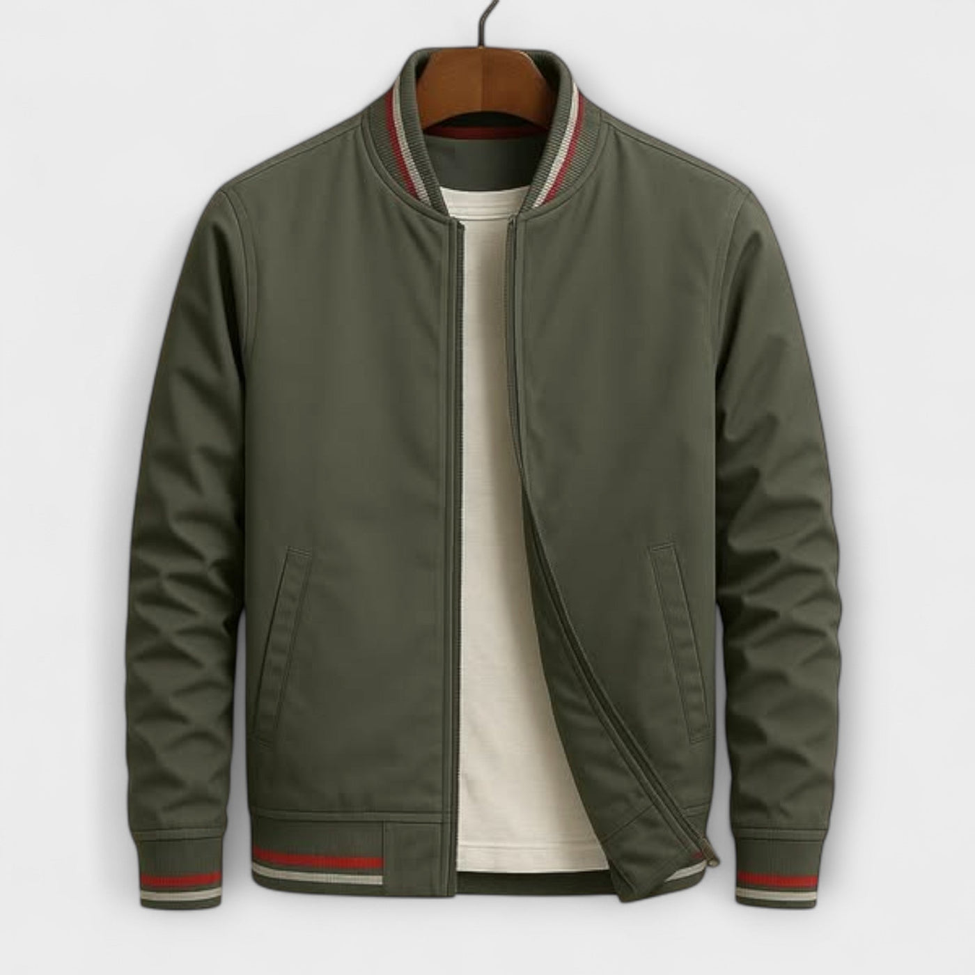 Bomberjacke mit Streifen
