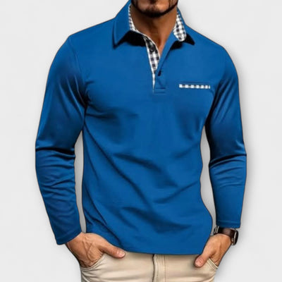 Premium Langarm-Polo