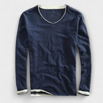 Langarm-T-Shirt aus Baumwolle